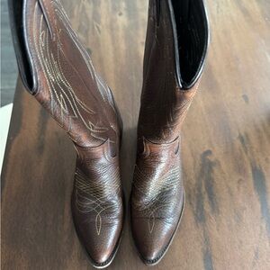 Frye Brown Heeled Boots